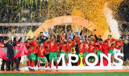 The Embassy of the Kingdom of Morocco in Beijing extends its congratulations to the Atlas Lions for their remarkable victory at #CHAN2024 With a 3-2 win over Madagascar in Nairobi, Morocco celebrates a third continental title.