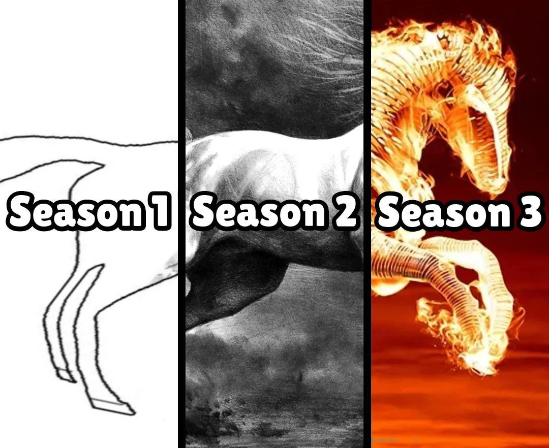 Cite uma série que teve esse tipo de desenvolvimento.