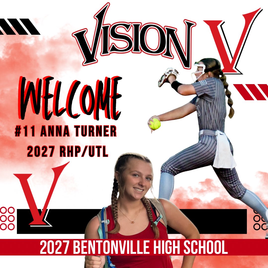 Welcoming Anna Turner to our group! From state championship Bentonville High School, this RHP throws 🔥! Looking forward to getting this power pitcher in the circle for us this fall! Let’s go, <a href="/AnnaTurner29/">Anna Turner</a>!
