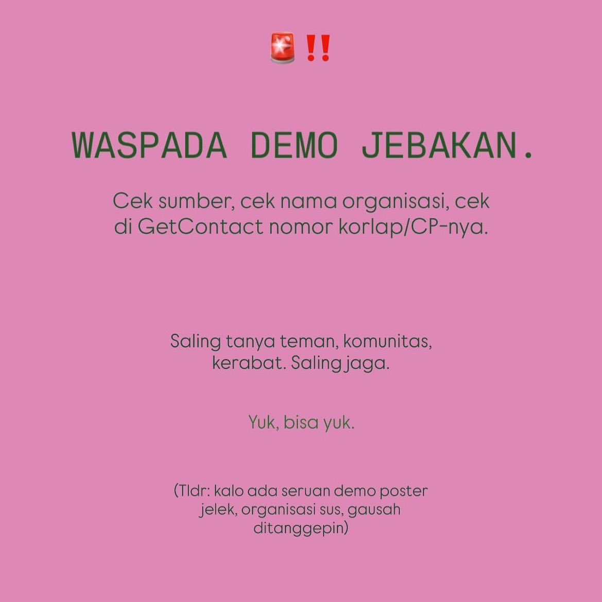 Hati hati guys poster jelek.