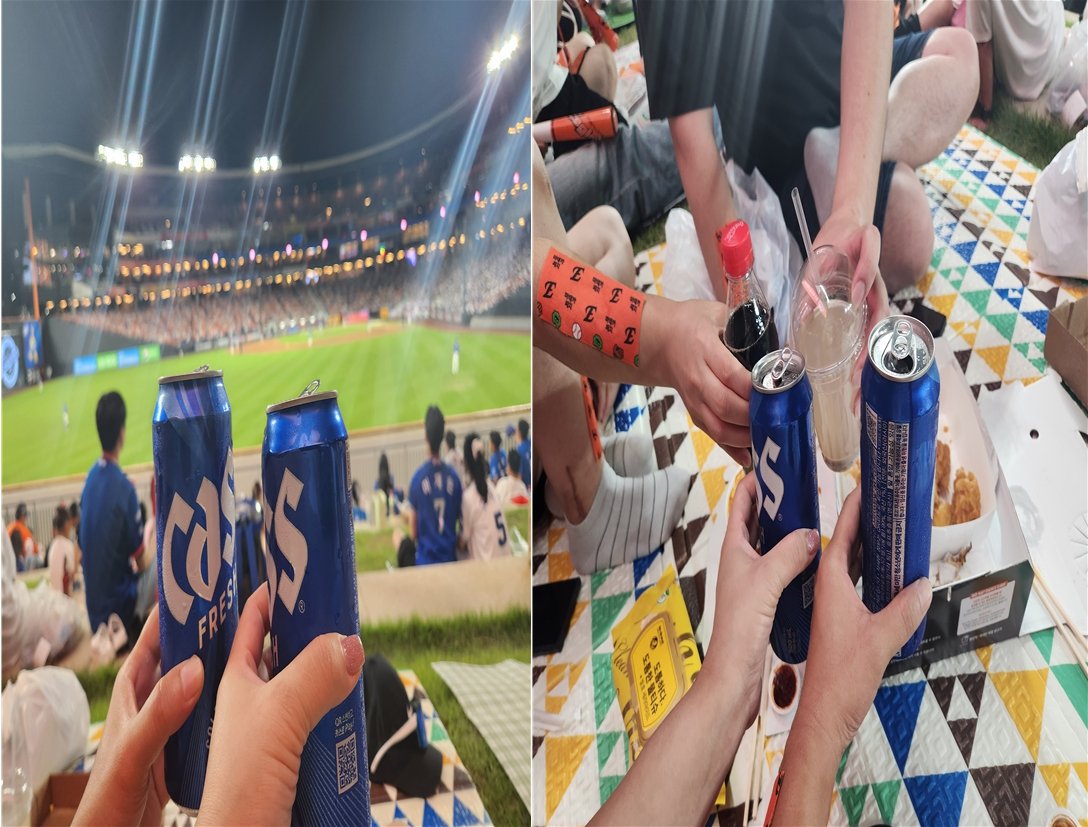 8월 30일 한화볼파크.눈고미커플과 밤켈존 직관. 삼성에 3연패 ㅠㅠ 31일 어게인부부님과 스골 포썸은 잼나게 볼 치느라 사진 찍는걸 까먹음 ㅎㅎ