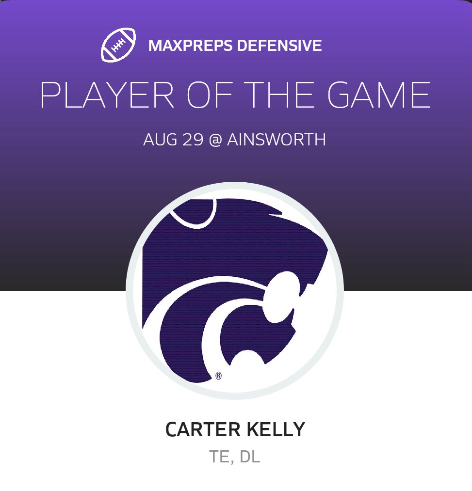 Game 1 vs Ainsworth 
Senior year