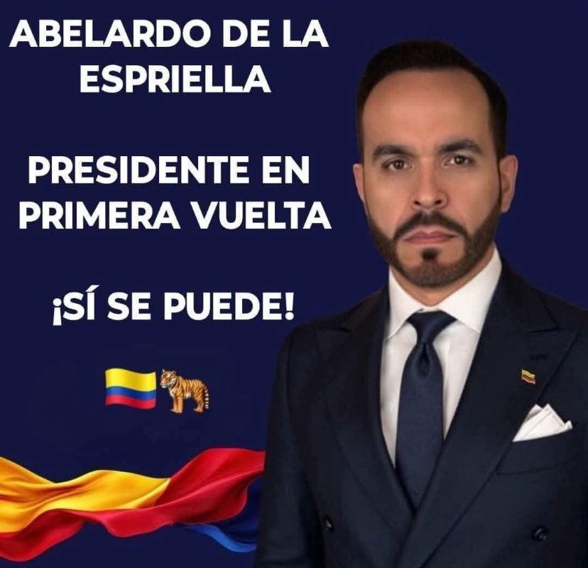 ¡<a href="/ABDELAESPRIELLA/">Abelardo De La Espriella</a> ARRASA EN PRIMERA VUELTA! 🔥 Su fuerza y compromiso transformarán el país. ¡El momento es AHORA! #AbelardoPresidente #TriunfoTotal