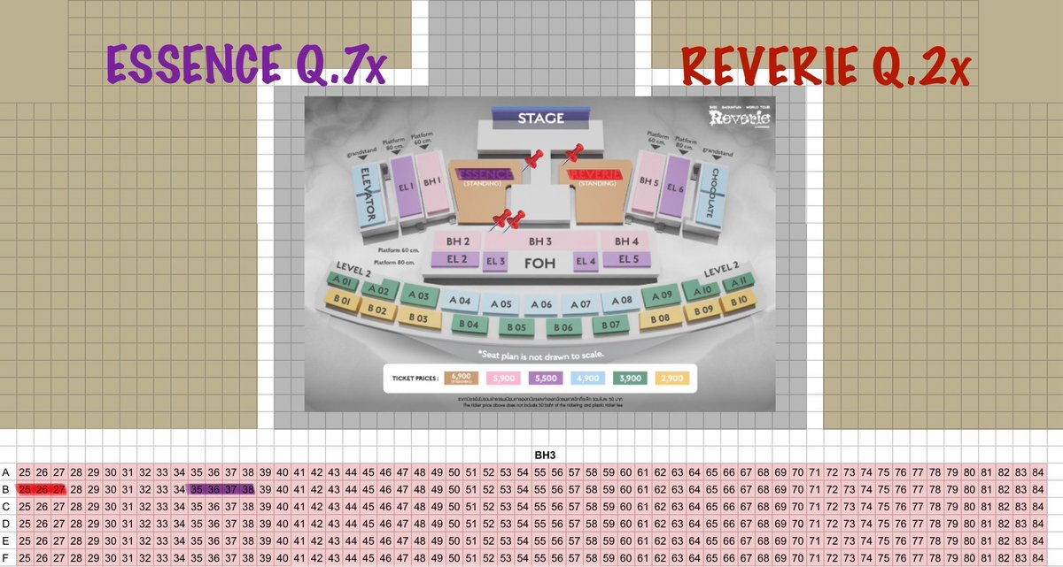 ลูกค้าฝาก ปล่อย ขาย

💜 SAT 06/09
✅ BH3 row B3x -> 2 ใบติด

❤️ SUN 07/09
✅ BH3 row B2x

นัดรับจ่ายสด ให้สิทธิ์ทุกอย่าง
สอบถามเพิ่มเติม DM ได้เลยนะคะ

❌ not original price ❌

#BAEKHYUN #백현
#Reverie #ReverieTour
#ReverieBANGKOK #ตลาดนัดEXO