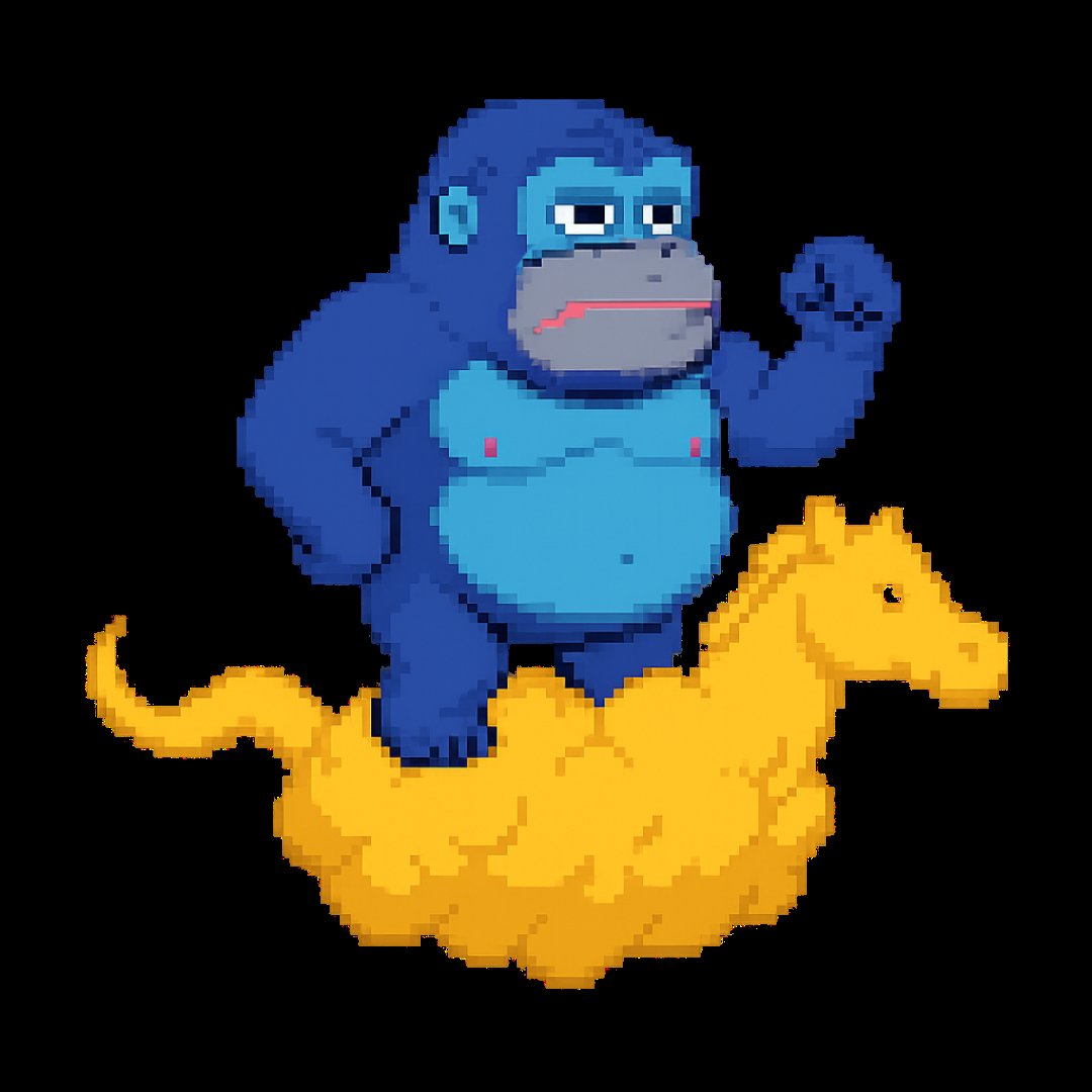 If all of a sudden, a miracle happens that i got the top 1 in <a href="/PlanetHorseGame/">Planet Horse</a> , i will design this as a 1/1 horse. 

<a href="/RonkeOnRon/">Ronin Monke</a> as a rider, nimbus clouds as a horse.