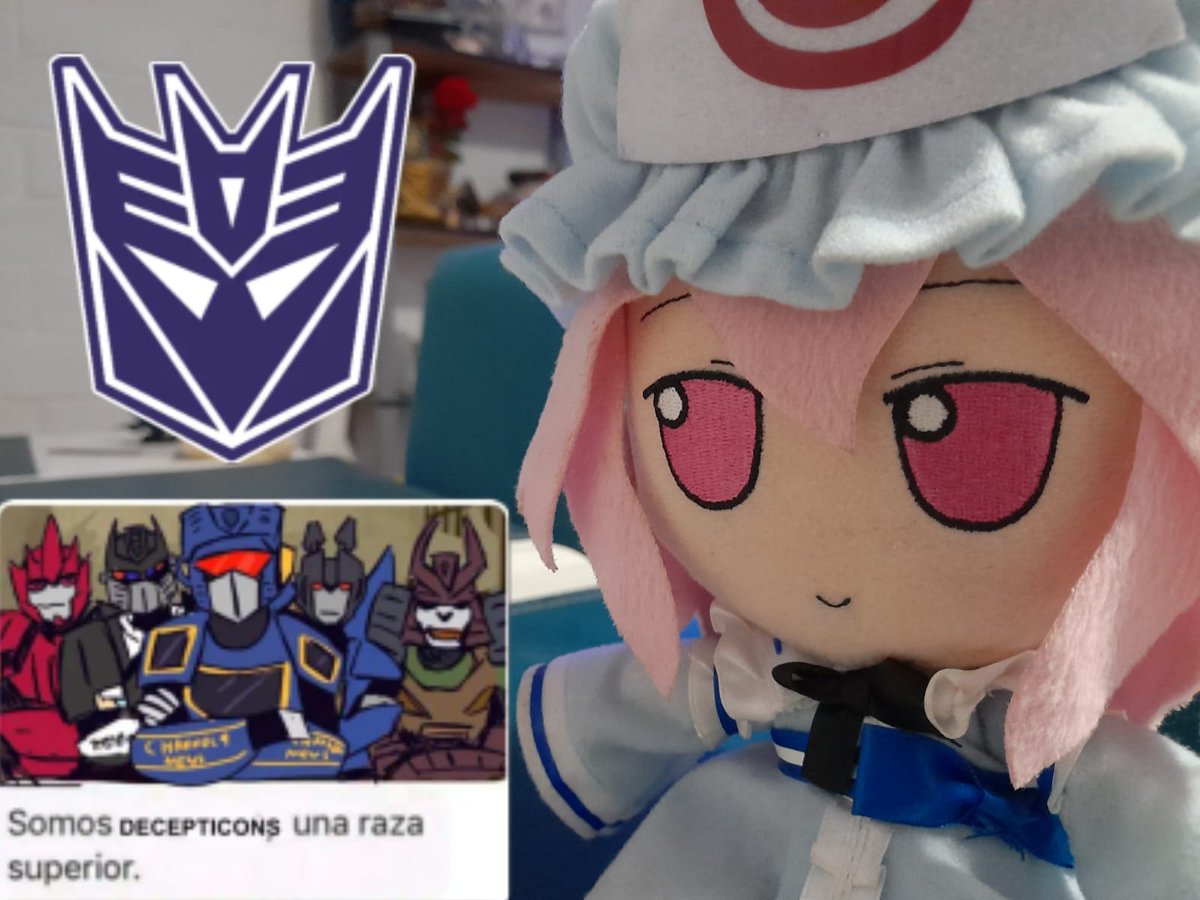 Muchos preguntaron (3 personas) pq los logos Decepticon en el post anterior, y aquí respondemos que Yuyuko Porotos es abierta y orgullosamente team Decepticon.
#Fumo #fumofumo #Decepticon #Transformers