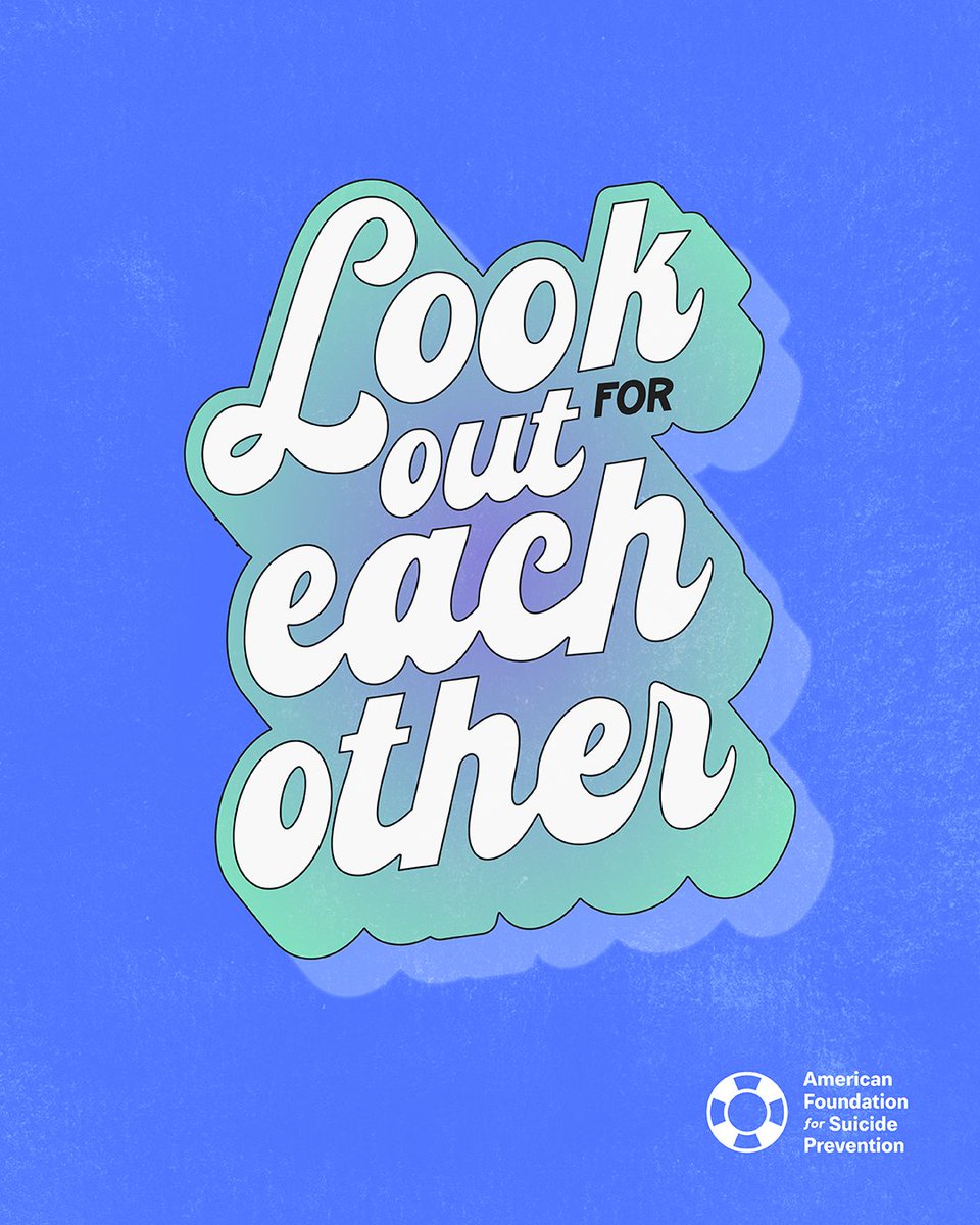 When people come together, hope can win.💙✨

At AFSP, we're fostering a caring community of family, friends, neighbors, students, and coworkers who’ve got each other’s backs, looking out for each other.

Join us this #NationalSuicidePreventionMonth: afsp.org/chapters