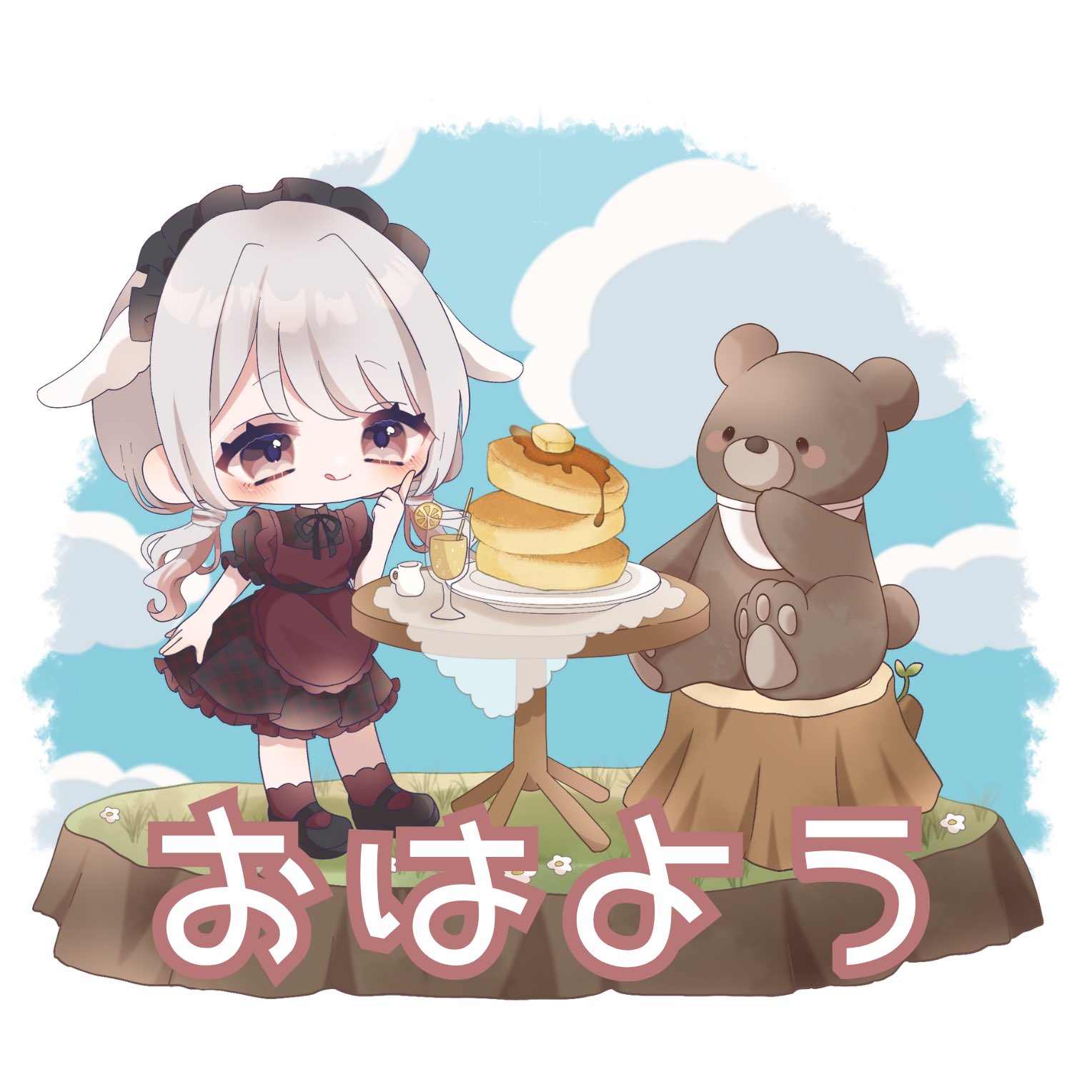 アクリルアート　緒方てい　Vtuber 如月夢迷裏 うちの娘（デザイン）如月夢迷裏さんのVTuberのお誕生日&お正月