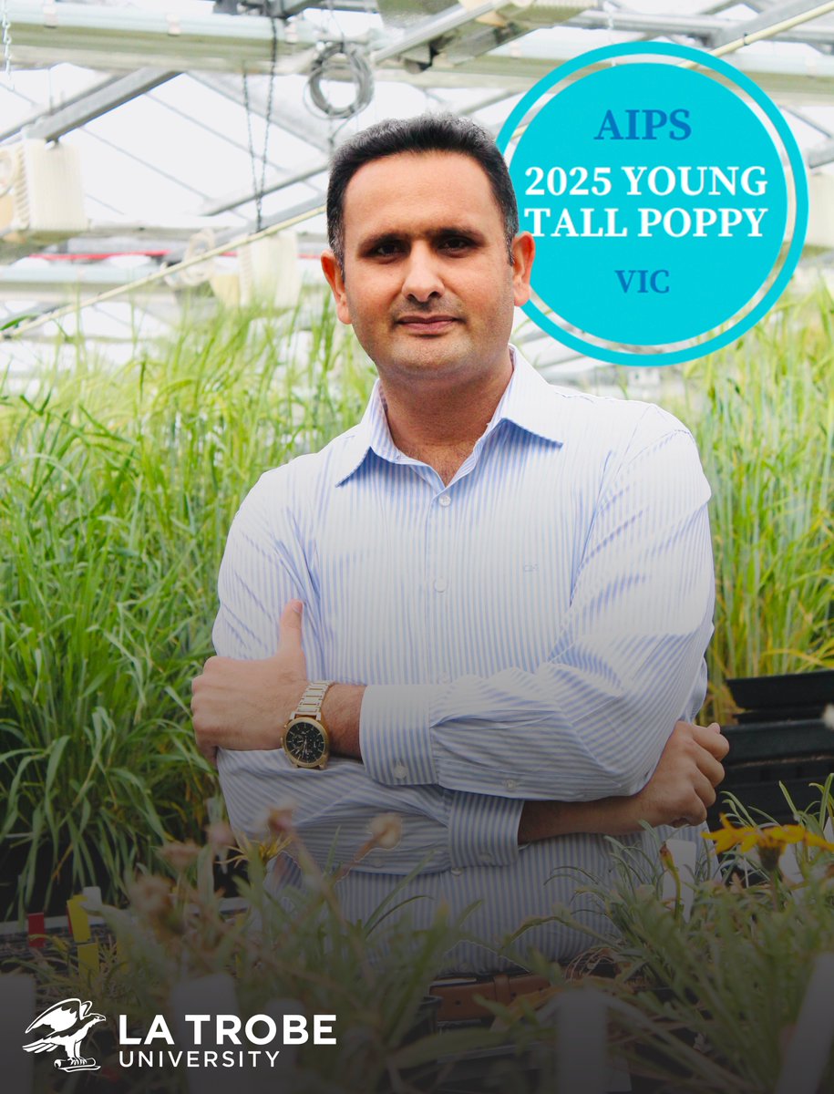 🎉 Congratulations to Dr Ali Bajwa <a href="/a1bajwa/">Ali Bajwa</a> and the La Trobe Institute for Sustainable Agriculture and Food (LISAF) on being named a 2025 Young Tall Poppy Science Award winner by @AIPScience!
Ali’s research is driving innovation in sustainable weed management to protect our