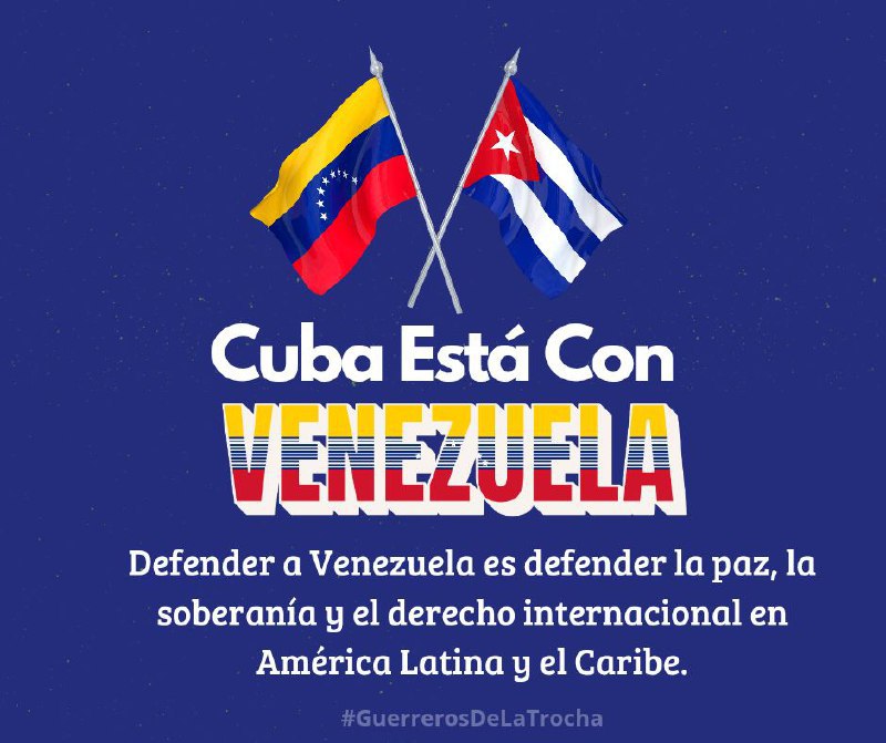 Cuba y Venezuela una sola nación.
#Cuba