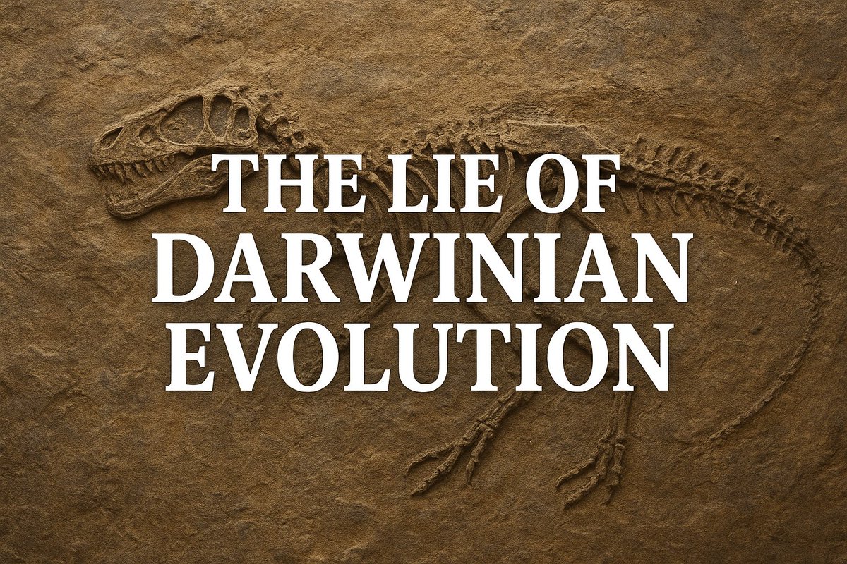 1cebirdd's tweet photo. 🚨 The Lie of Darwinian Evolution vs. The Truth of Creation 🚨

Darwinian (macro) evolution claims that life arose from non-life, and over millions of years, random mutations and natural selection transformed simple organisms into everything we see today—including you. But real science tells a very different story:

🔹 DNA is a digital code packed with information—codes always come from a mind, not chance.
🔹 The fossil record shows fully formed creatures, not the countless “missing links” Darwin’s theory demands.
🔹 Dinosaur bones still contain soft tissue and proteins—powerful evidence they are thousands, not millions, of years old.
🔹 As Dr. John Sanford (geneticist) has shown, mutations don’t build new information—they destroy it, confirming what the Bible says about a world in bondage to decay (Romans 8:20–22).

This evidence lines up perfectly with Scripture:
👉 “In the beginning, God created the heavens and the earth.” (Genesis 1:1)
👉 “For by Him all things were created… all things have been created through Him and for Him.” (Colossians 1:16)

But here’s the bigger issue: even if you reject Darwin’s story and admit God exists, you still stand guilty before Him. You and I have broken His law—lying, lusting, stealing, blaspheming (Romans 3:23). Because God is holy and just, “the wages of sin is death” (Romans 6:23).

Many hope good works will tip the scales, but God’s Word says:
👉 “By the works of the Law no flesh will be justified.” (Romans 3:20)
👉 “All our righteous deeds are like filthy rags.” (Isaiah 64:6)

Salvation isn’t earned—it’s a gift:

👉 “For by grace you have been saved through faith… not as a result of works, so that no one may boast.” (Ephesians 2:8–9)
Here’s the good news: The Creator Himself entered His creation. Jesus Christ lived without sin, died on the cross in our place, and rose from the dead, conquering death. God “commands all people everywhere to repent” (Acts 17:30) and put their trust in Jesus Christ alone.
🙏 “Everyone who calls on the name of the Lord will be saved.” (Romans 10:13)

Don’t be deceived by the lies of Darwinian evolution. Trust in the Creator and Savior—Jesus Christ.