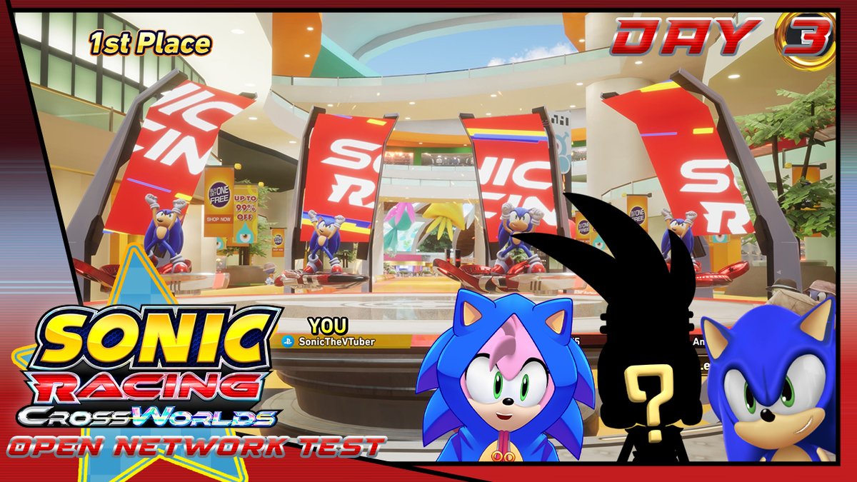 🏁⚡A shocking new racer is joining me on the track…⚡🏁

Let’s just say the competition’s about to get a little more electrifying. 

Sonic The VTuber x ??? in Sonic Racing Crossworlds! 

YT📺➣ youtube.com/watch?v=FJuVJ4…

Twitch 💻➣ twitch.tv/sonicthevirtua…