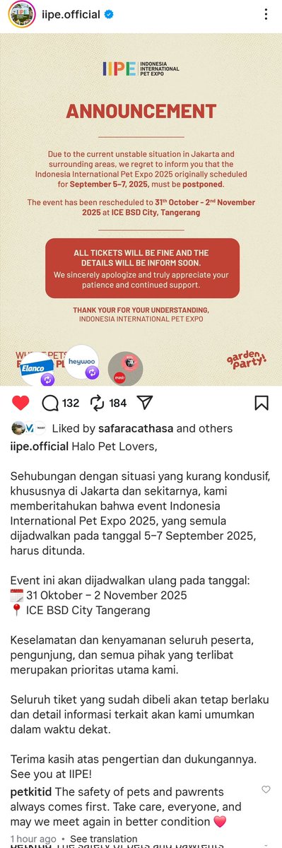 IIPE diundur