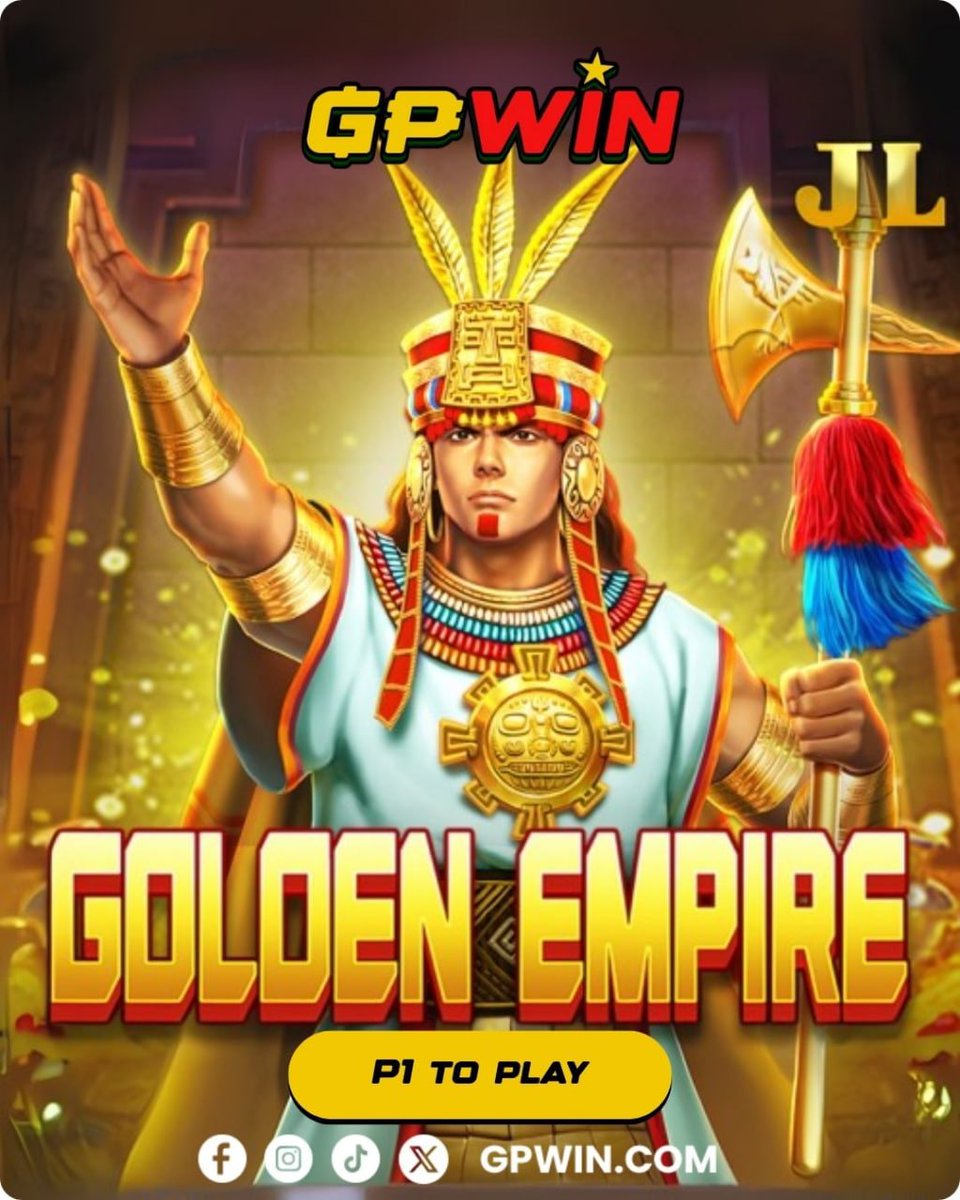 GpWin_Official's tweet photo. "👑✨ Rule the reels with Golden Empire!
Spin for just ₱1 and claim your throne of riches! 💸💥
#GPWIN #GoldenEmpire #PisoToWin #SpinAndRule #JackpotVibes" https://t.co/oQLRvsS3J2