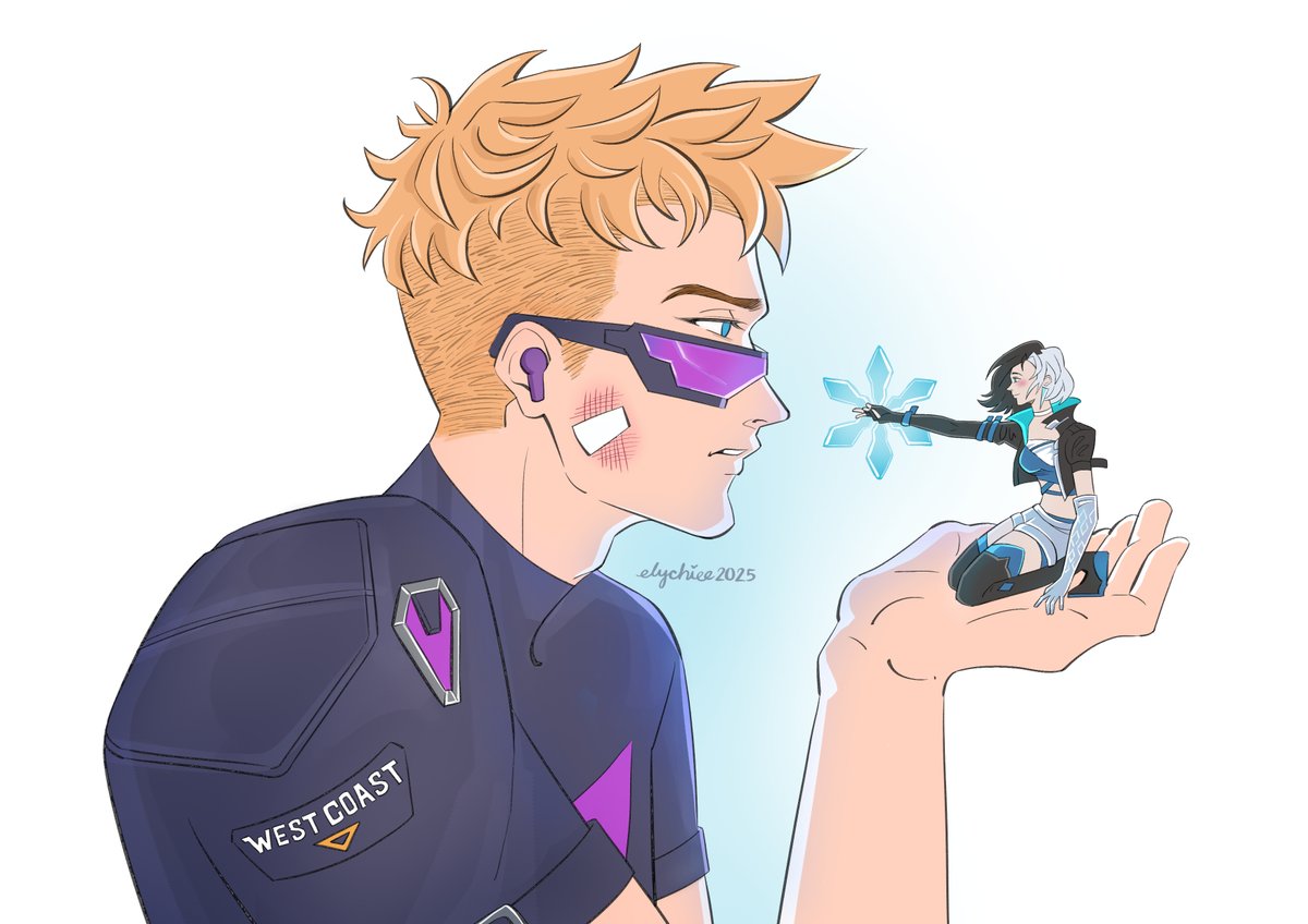 elychiee's tweet image. i love them both 💜💙
#MarvelRivalsfanart #LunaSnow #hawkeye #ClintBarton