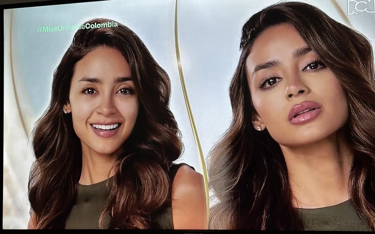 Santander creo que fue la mejor del reto sin maquillaje / con maquillaje ✨🥰

#MissUniverseColombia 
#MissUniverseColombiaElReality