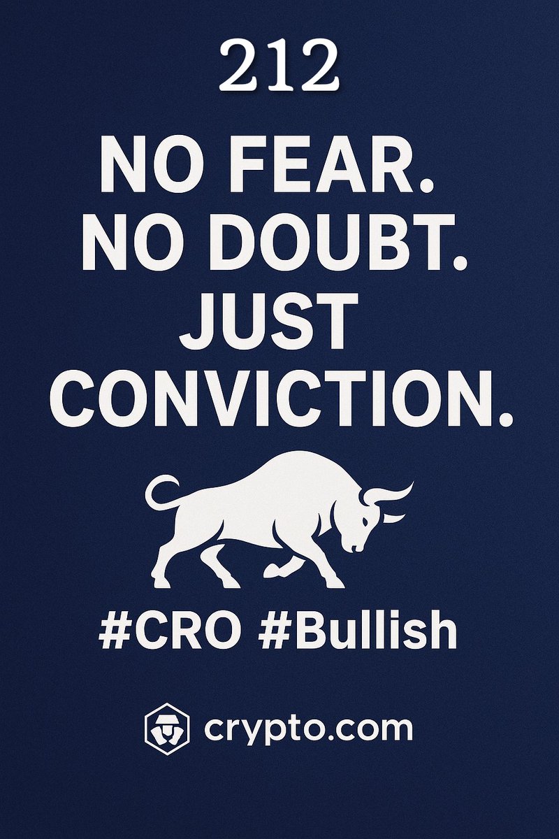 Had to double down on the fiat mine today. So I can double my DCA before it's to late 2️⃣1️⃣2️⃣ $Cro

What else should I start to DCa into #Crofam ??

#Cronos #FFTB #BornBrave #DCA #212MOVEMENT