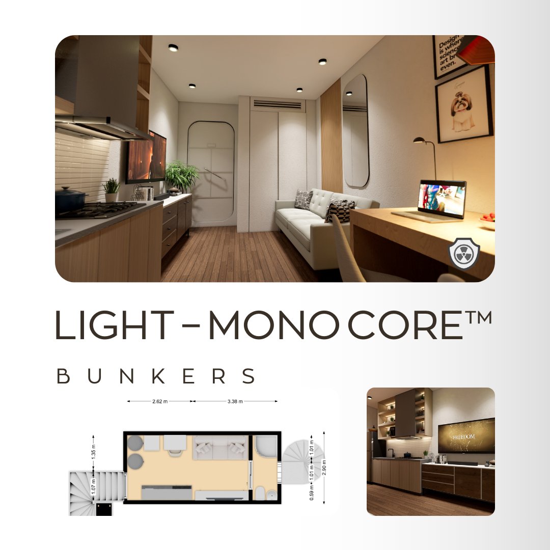 🚨 Minimal Space. Maximum Security.
The CBSS LIGHT – Mono Core™ is a fully autonomous bunker for 1–2 people. Built for stealth, comfort, and survival—right under your feet.

🔒 Panic room. Studio. Lifeline. All in one.

#CBSS #Cyprus #Limassol #Nicosia
#Bunkers #Shelters