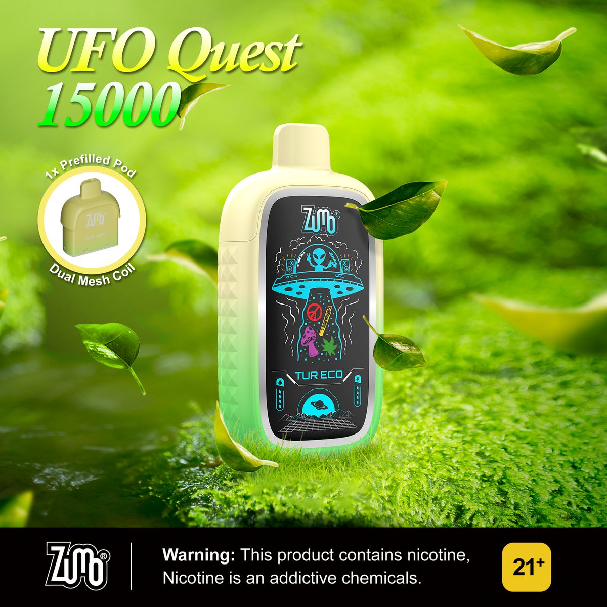 ZumoOfficial's tweet photo. ⬆Track usage on the digital screen of the UFO Quest 15000.
🥰Smart vaping meets sleek design.

⚠️Must be 21+  
#zumovape #zumo #vape #vaping #podsystem #vapekit #vaporizer #ecig #vapepod #вейпер #вейп #podkit #vapelover #vapeonline #relax #fypシ゚ #vape放出 https://t.co/bWvSYLvsRa