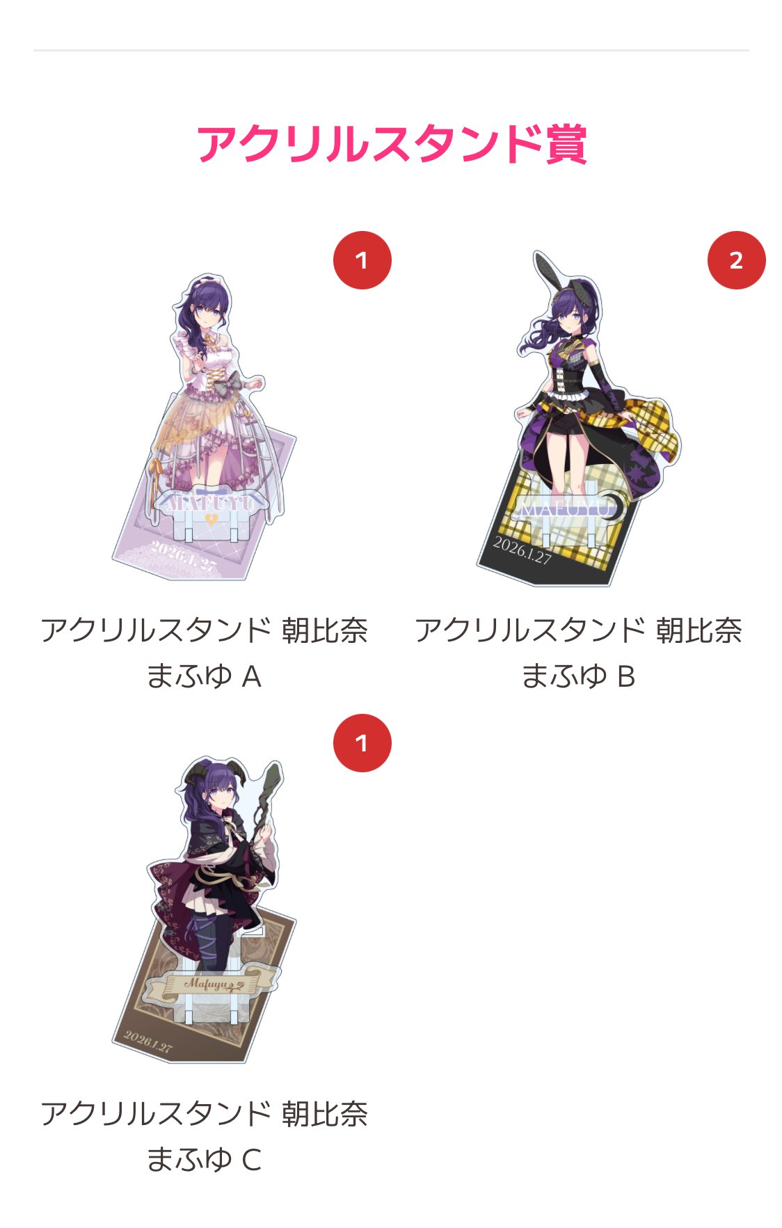 プロセカ はぴこれくじ バースデー 望月穂波 BIGアクリルパネル