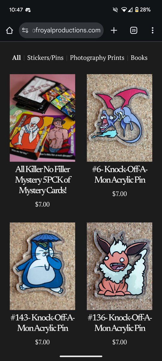 CultNobody's tweet image. Updated my website with new pins and trading cards! Check it out!

houseofroyalproductions.com/shop