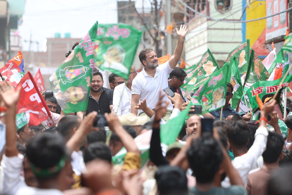 I will join Shri Rahul Gandhi and Tejashwi Yadav in the Voting Rights Yatra in Patna today.
This is a unique movement to save democracy in our country.
It has sparked awareness nationwide.
Maharashtra too has witnessed vote theft with open eyes.
Modi and his party came to