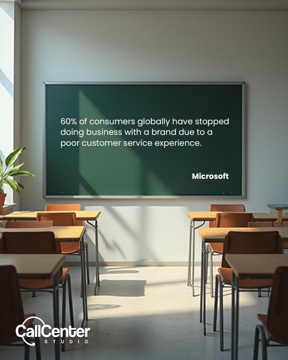 🎒 Back-to-school season is here—and one bad lesson in customer service can cost you a customer for life.

📊 Microsoft says 60% of consumers have stopped doing business after a poor experience.

#CCaaS #CallCenterStudio #ccs4cx #backtoschool