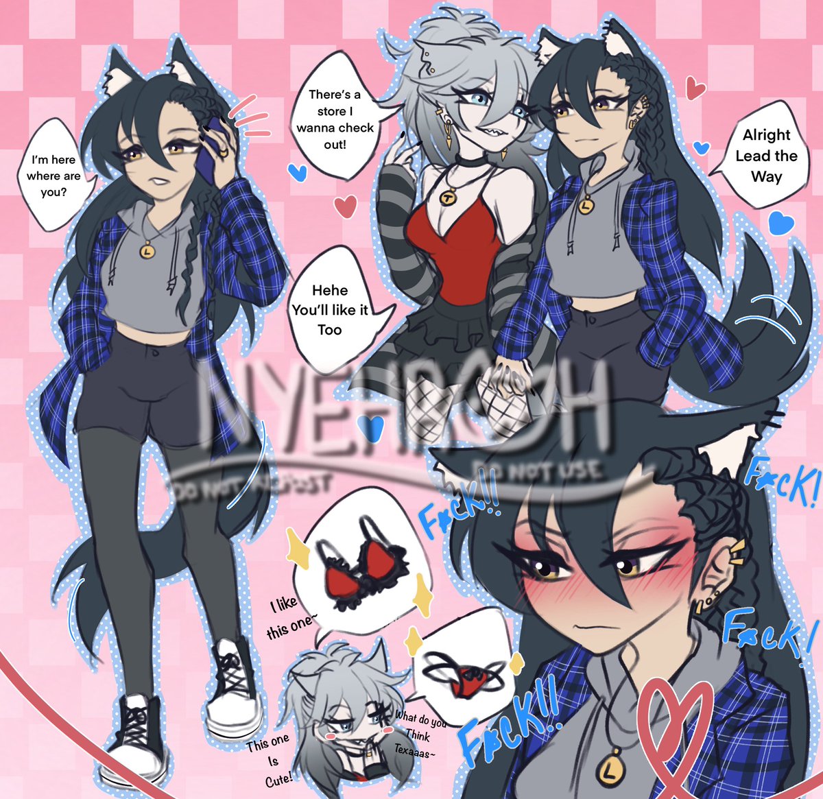 TexLapp - Shopping!!! 

Oh Texas like this shop a lot~ 😘❤️💙

#Arknights