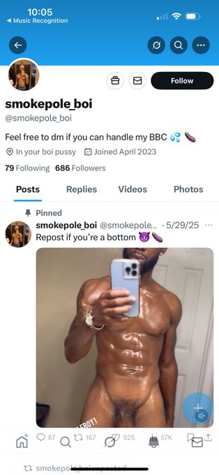 Watch SMOKEPOLEBOY1's leaked NSFW photo on TwXstars
