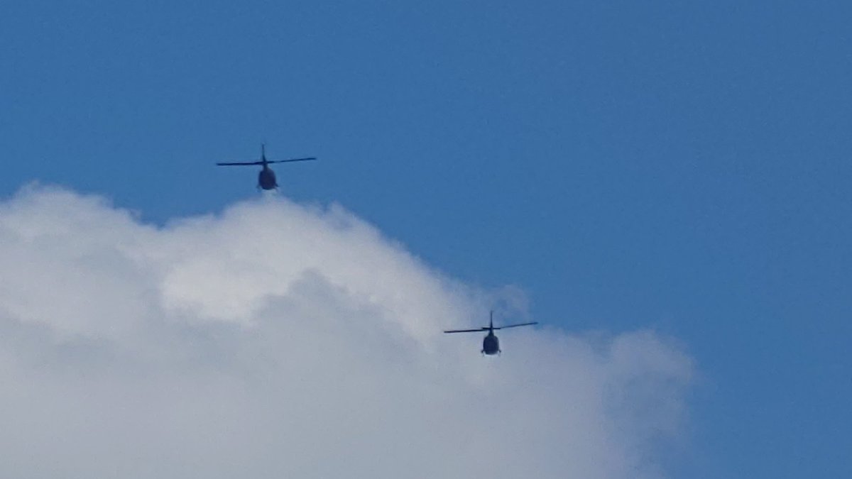 新居にて初の陸自ヘリ（防災の日と関連有るのか無いのか）