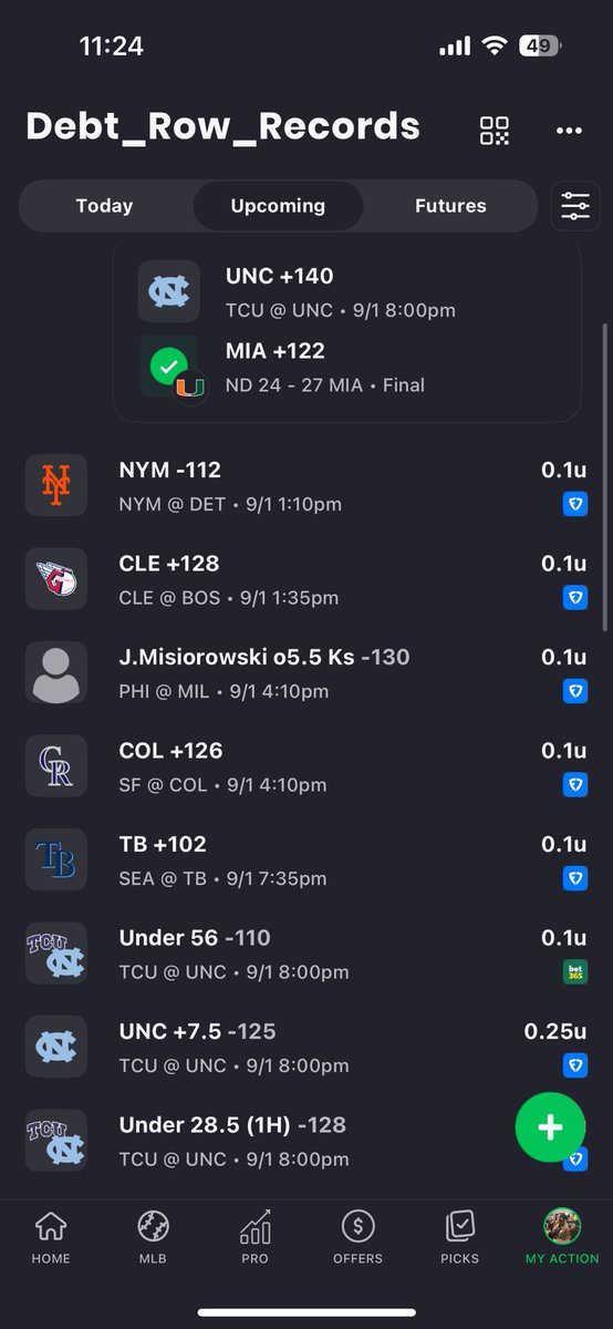 RecordDebt's tweet photo. Early plays for tomorrow. More may come https://t.co/BhOn8SNAf4