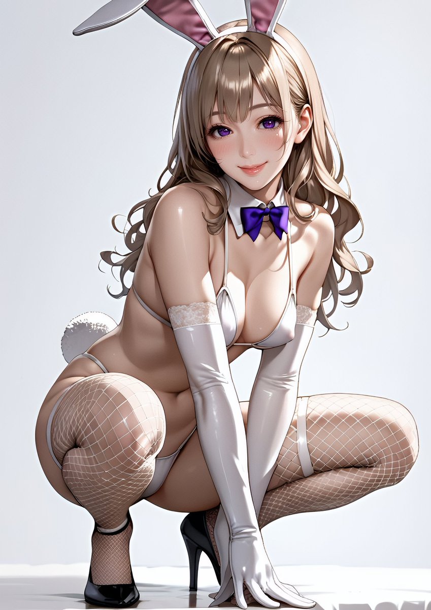 小雪（こゆき）Koyuki

バニーちゃん、似合ってる…かな？
 Do I… look good as a bunny?

#AIart #AIGirls #DreamyArt #digitalart  
#AIイラスト #さくらアート工房 #バニーガール