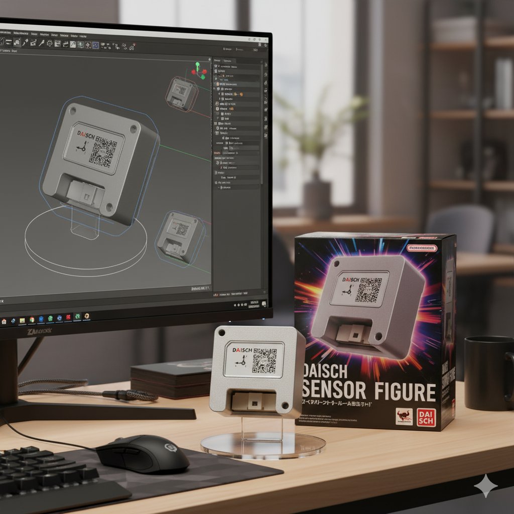 DaischSensor's tweet image. Thanks to @NanoBananaAI &apos;s latest model, we couldn&apos;t resist! 😍
Created this DAISCH sensor concept with that amazing figure packaging style - looks SO cool! Art inspiring technology at its finest. 🎨✨
#Nanobanana #IMU