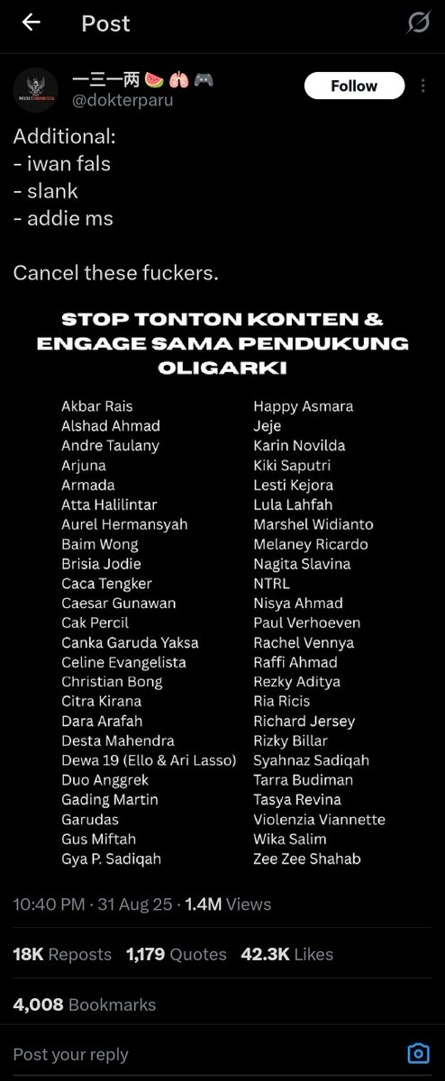 westenthu's tweet photo. siapa lagi yang wajib banget dicancel tambahin wst https://t.co/XBZYIKtlS2