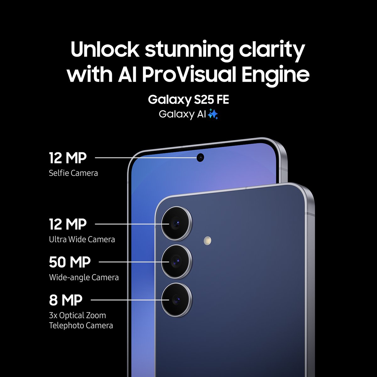 Samsung Mobile (@samsungmobile) on Twitter photo <a href="/official_funmi/">Oluwafunmilola</a> Say Hi to the new #GalaxyS25 FE 👋 From flawless selfies with the 12 MP front camera to seamless multi-tasking with #GalaxyAI, it does it all without breaking a sweat. Ready to upgrade your everyday?
Reply #stop to unsubscribe. <a href="/official_funmi/">Oluwafunmilola</a> Say Hi to the new #GalaxyS25 FE 👋 From flawless selfies with the 12 MP front camera to seamless multi-tasking with #GalaxyAI, it does it all without breaking a sweat. Ready to upgrade your everyday?
Reply #stop to unsubscribe.