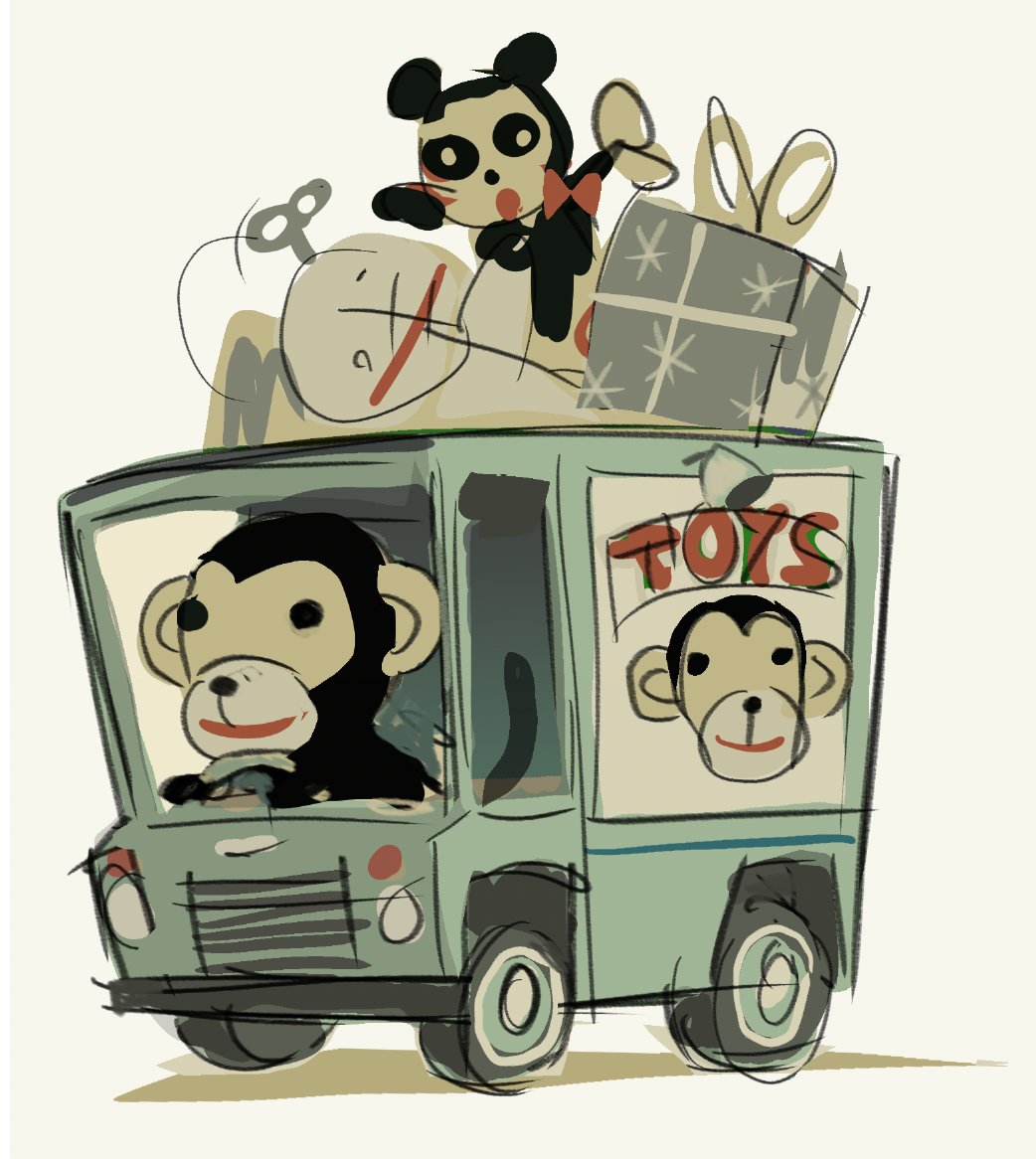 and everyone always says a monkey cant drive a toy truck...uh then what is this
