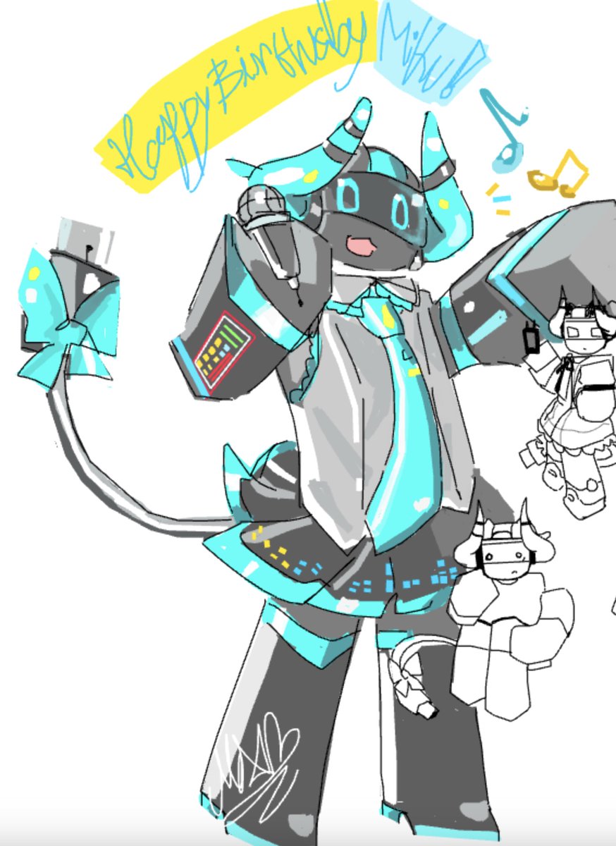 HAPPY BDAY #Miku18th #phightingart