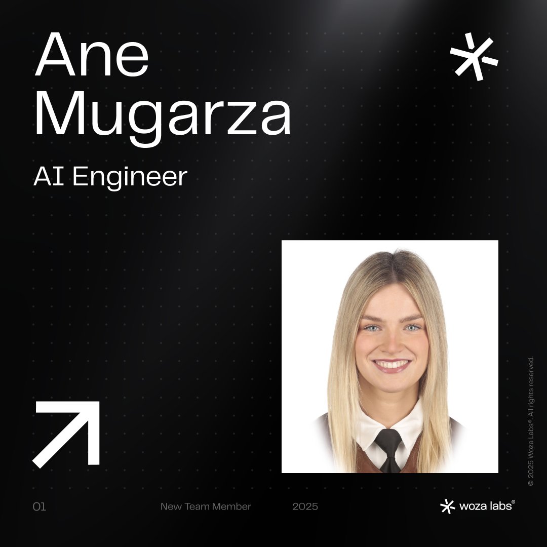 We’re thrilled to welcome Ane Mugarza to the Woza Labs team! 🚀
Happy to have you on board and looking forward to building great things together. 
#Welcome #Team #WozaLabs