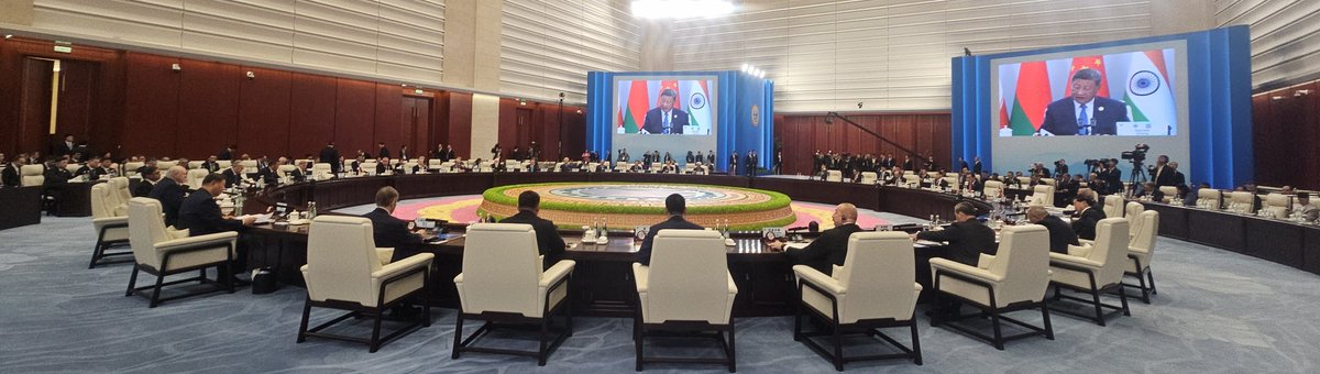 Shanghai Cooperation Organization (SCO) Plus Meeting just kicked off...

Chinese President Xi Jinping is now  addressing the "Shanghai Cooperation Organization (SCO) Plus" Meeting in north China's port city of Tianjin.