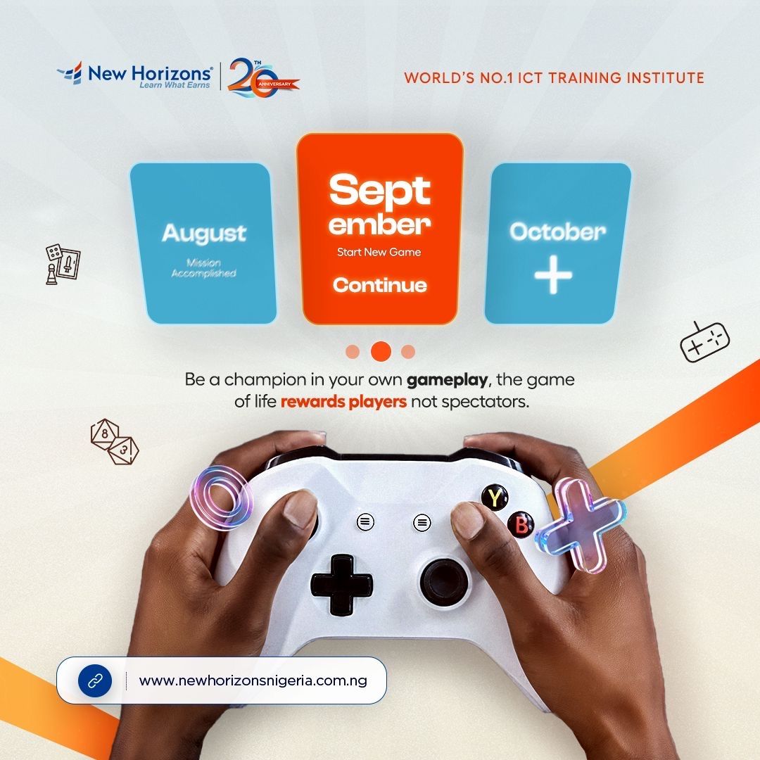nhnigeria's tweet image. Hello September
A new month means new goals, new skills, and new wins!
Step into growth with New Horizons. The future is yours to build.
#HappyNewMonth #NewHorizons #TechForTheFuture