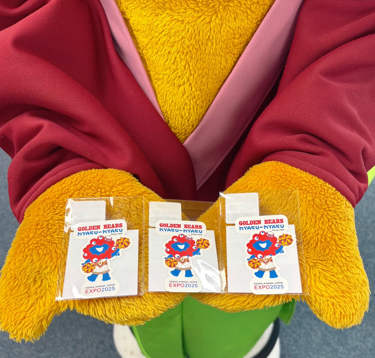 ありがとうございます！🐻 #箕面市役所 で、#ミャクミャク