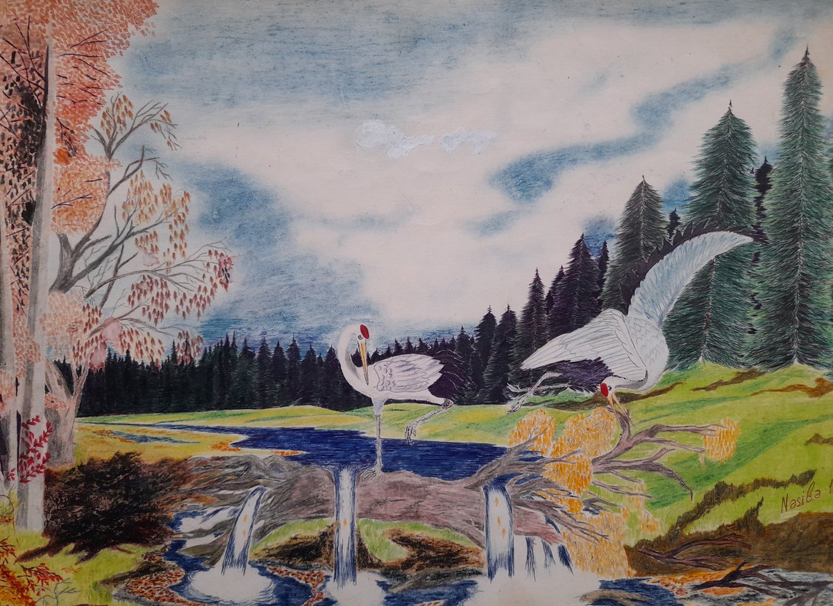 Rəssam Nəsibə Süleymanqızı
" DAĞILMIŞ YUVA"