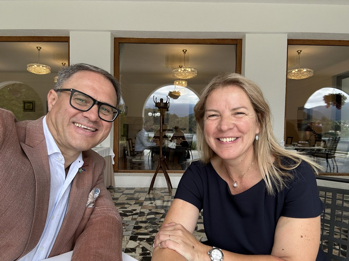 romanvassilenko's tweet image. It is always great to catch up with my good friend EU Ambassador to #Kazakhstan Aleška Simkič. It is especially pleasant to do it in your beautiful home country, S-LOVE-nia! 
Looking forward to the productive cooperation and interesting engagements @ Bled Strategic Forum #bsf2025