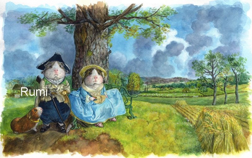 「モルモット世界の名画カレンダー2025」9月の絵は、トマス・ゲインズバラの「アンドリューズ夫妻の肖像」。

近く2026年版、エル☆コレ・カレンダーの販売を開始します。
※来年はモル名画シリーズではありません。