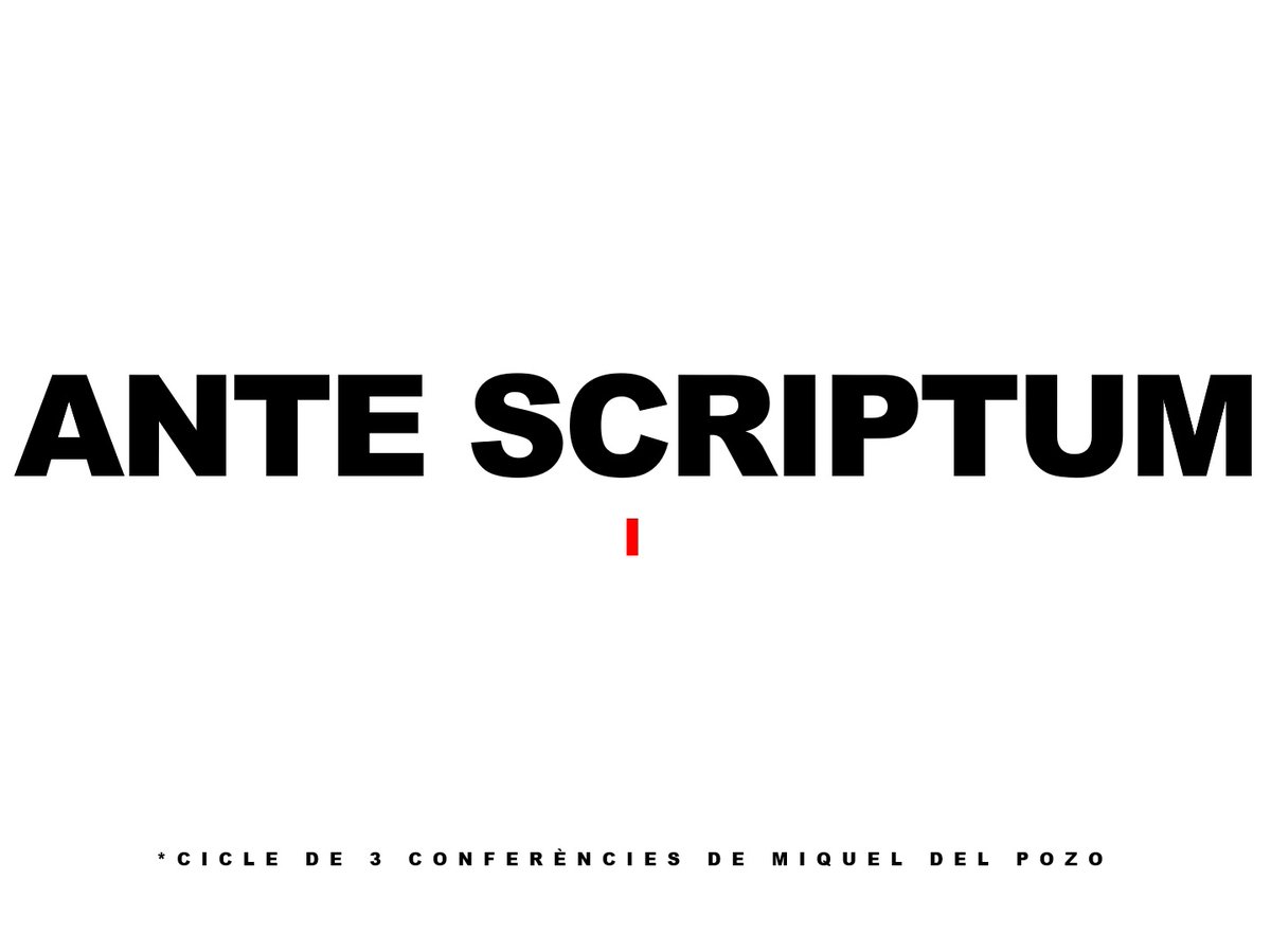 miqueldelpozo's tweet image. Molt content d&apos;anunciar el 5è cicle #POSTSCRIPTUM a #Girona ❤️🏡amb la Fundació @atriumartis a la @bprahola

[I] ANTE SCRIPTUM (16/09)
[II] POST SCRIPTUM (21/10)
[III] POST PICTURAM (25/11)

*Aquest any cal fer inscripció per poder assistir a les xerrades: girona.cat/agenda/cat/age…
