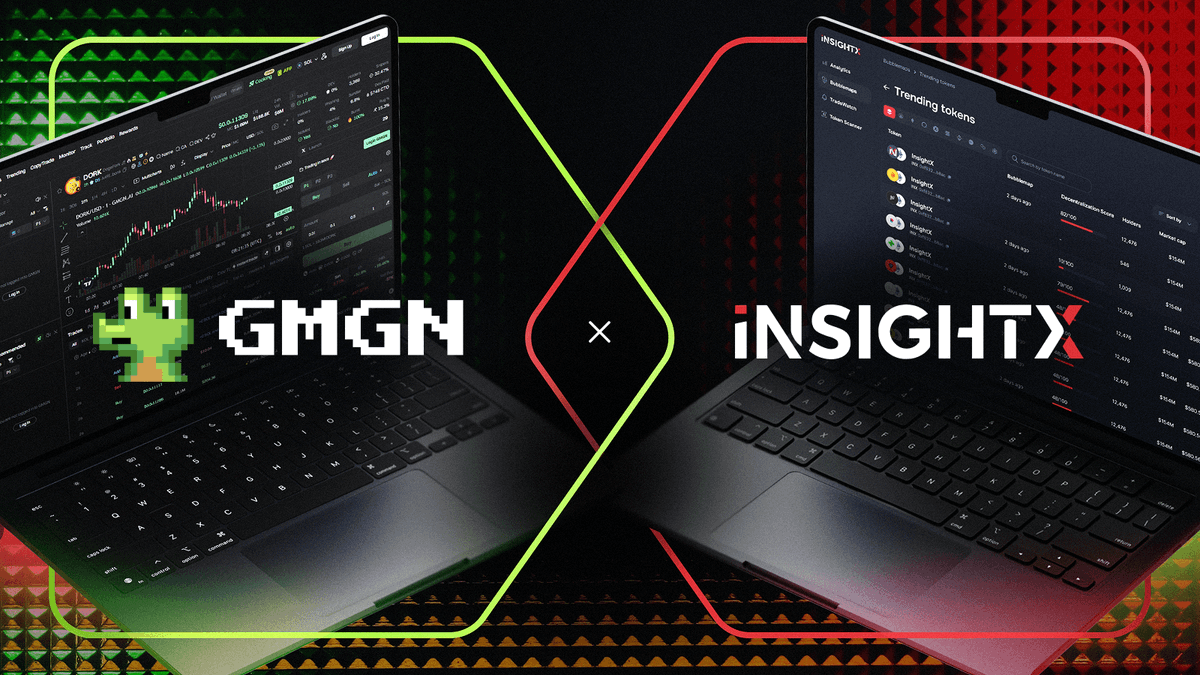 GMGN.aiとInsightXのコラボレーション、トレーディングインターフェイスとBubblemap統合の図