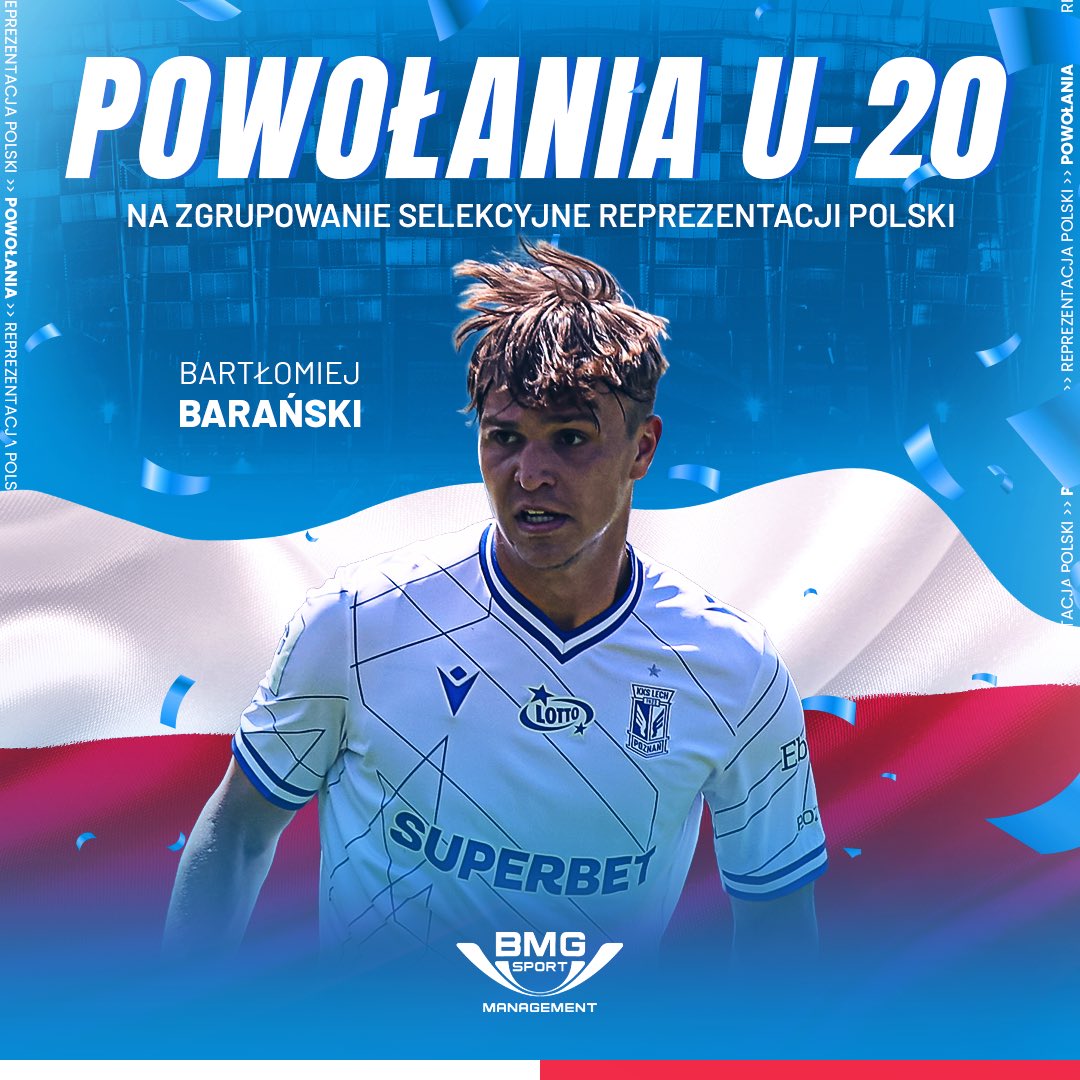 _bmg_sport's tweet photo. ➡️ Bartłomiej Barański dodatkowo powołany na zgrupowanie selekcyjne Reprezentacji Polski U-20🇵🇱‼️
Gratulujemy 💪🏻🔝
#BMGSPORT #QUALITY #reprezentacja #Polska #Baranski #BMG https://t.co/BWv6B8v9xr