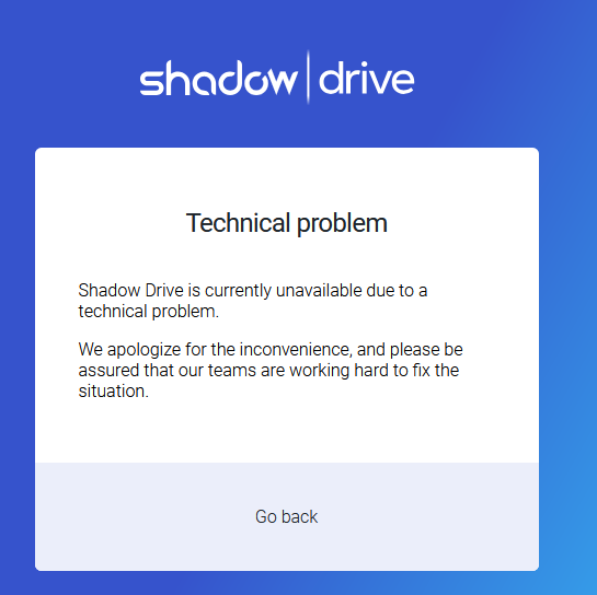 Emjysoft's tweet photo. 🔔 Information technique – Shadow Drive 🔔

Pour les utilisateurs qui ont activé le partage de la base de données avec ce prestataire, l’accès est actuellement indisponible.

👉 Vous pouvez contacter directement leur support pour plus d’informations.
#shadowdrive #panne https://t.co/gPvhhfTvkL