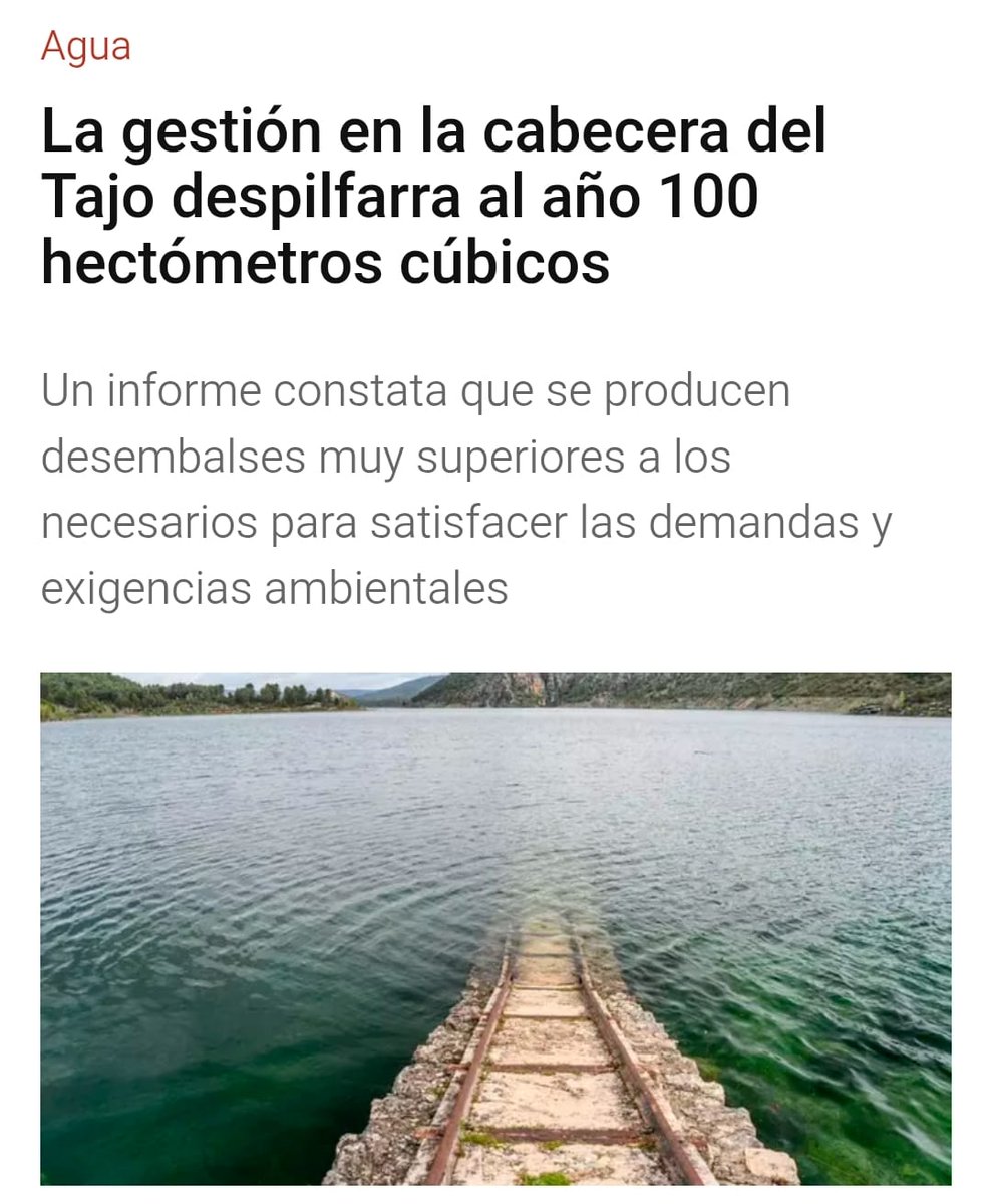💧PARADÓJICO E INJUSTO: La misma agua que se desperdicia cada año en los regadíos castellano-manchegos es la que quieren recortar al Trasvase Tajo-Segura.
 
NOTICIA➡️ bit.ly/4mHYeBX

👉 SE CASTIGA AL QUE APROVECHA Y SE BENEFICIA AL QUE DESPILFARRA 😡 #SiAlTrasvase