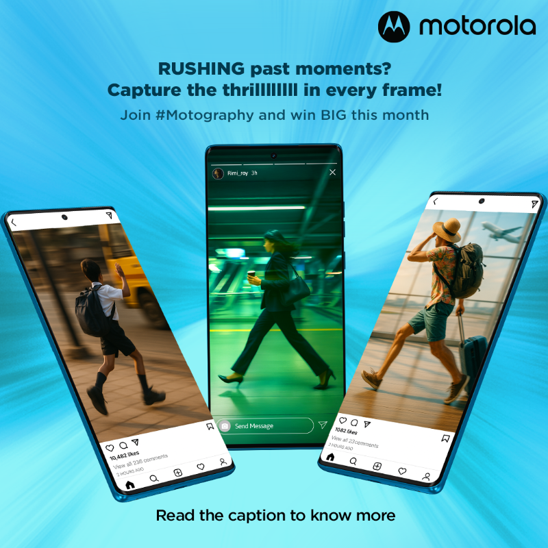 motorolaindia's tweet image. We’re back with a new theme and a chance to win big! This month, it’s all about the RUSH. Join the #Motography contest:
📸 Share your rush moments with the Motorola watermark
👀 Tag @motorolain
✍️ Use #Motography & #MotoRush in your caption